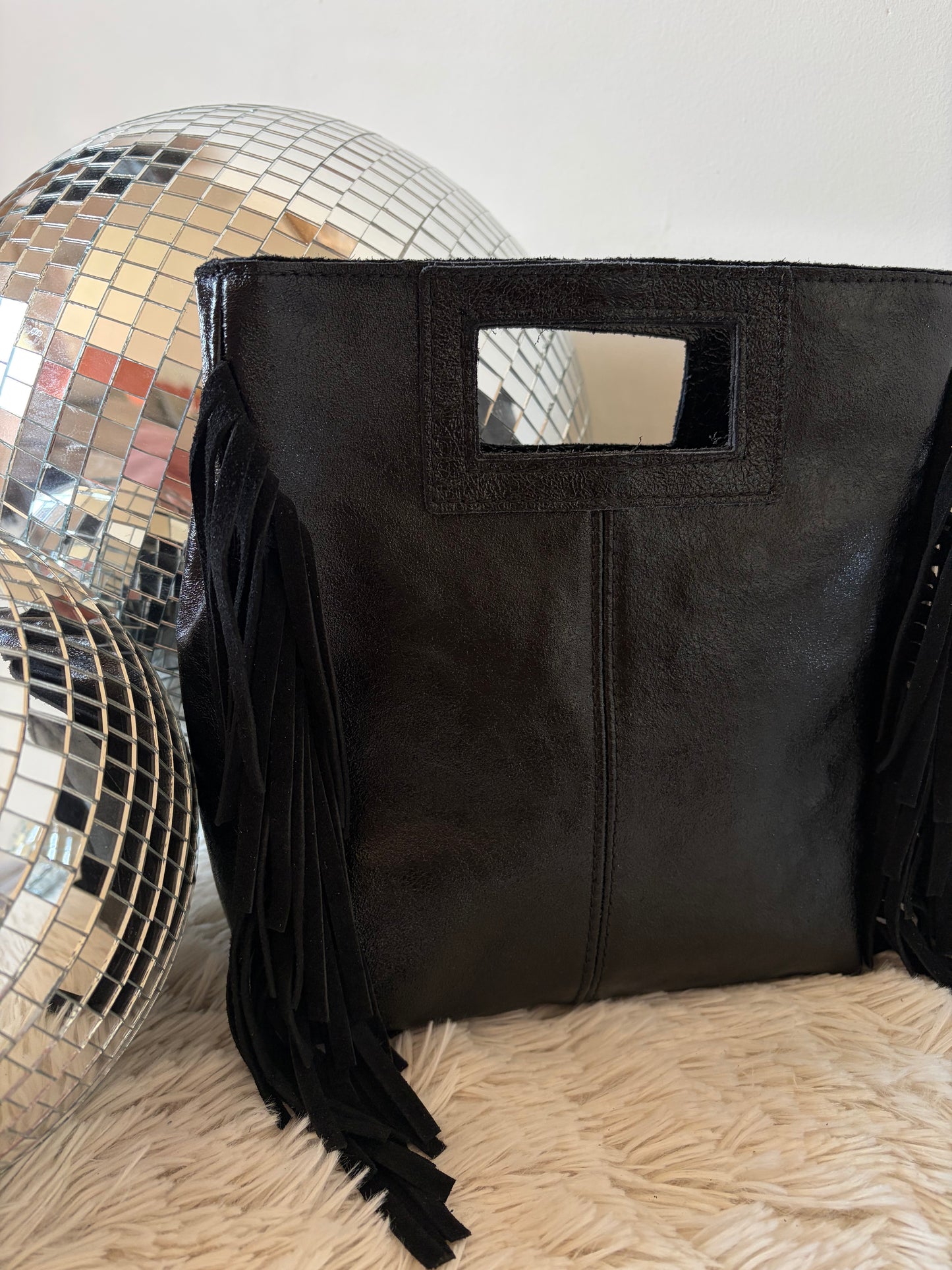 Sac MADDY noir brillant