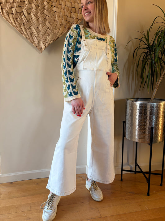 Salopette blanche YAROL - Anemone Store