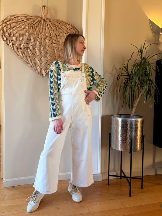 Salopette blanche YAROL - Anemone Store