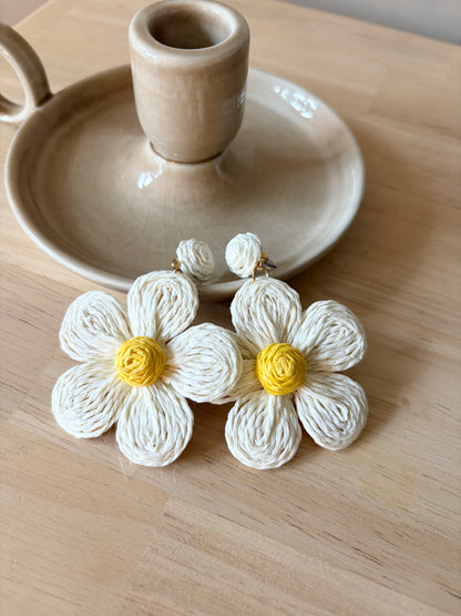 Boucles d'oreilles marguerite - Anemone Store