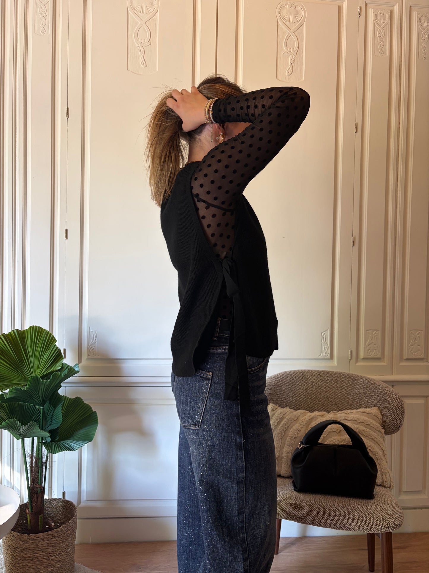 Pull sans manches LOAVIE Noir