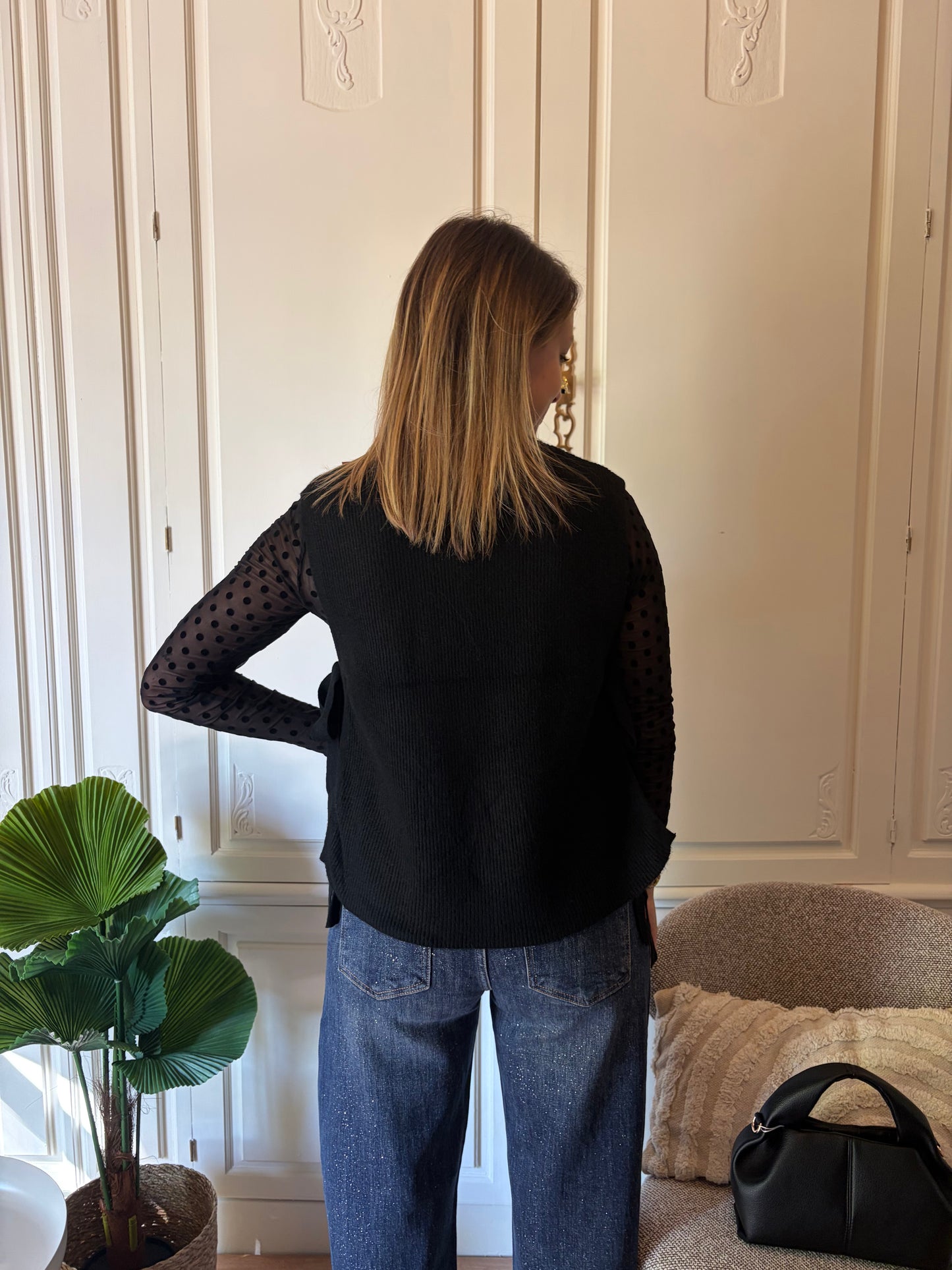 Pull sans manches LOAVIE Noir