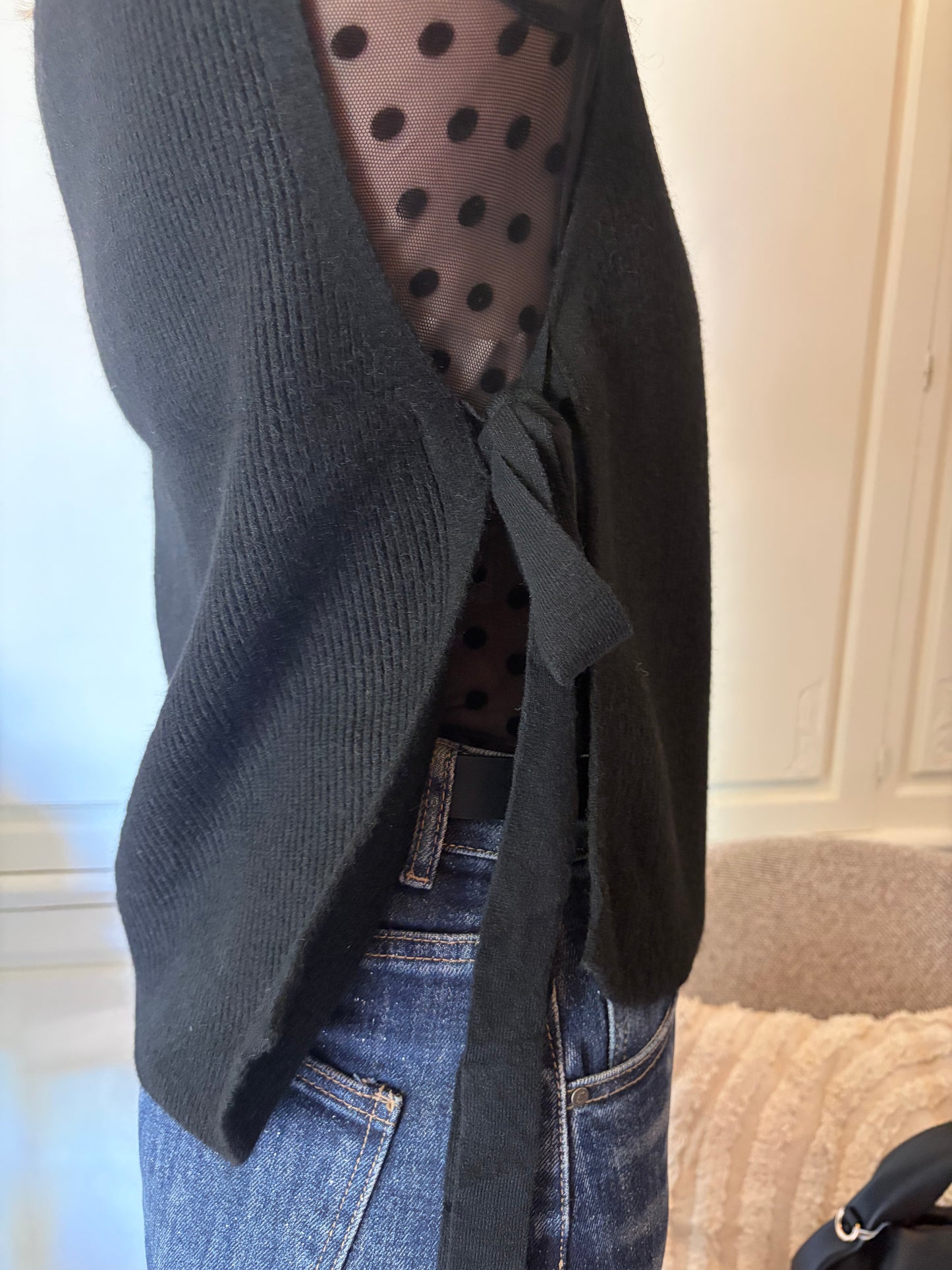 Pull sans manches LOAVIE Noir