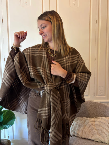 Poncho ALOE Marron