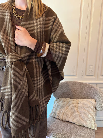 Poncho ALOE Marron