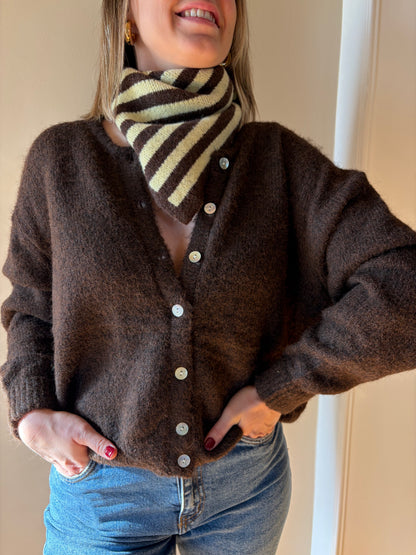 Echarpe triangle rayé