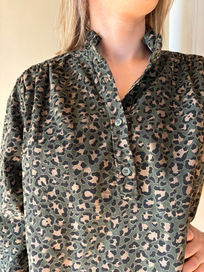 Robe léopard velours côtelé LUNA - Anemone Store