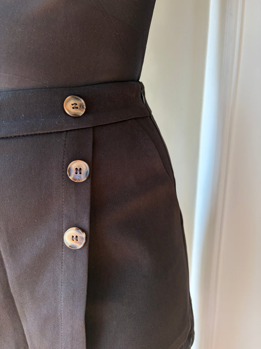 Jupe short noir FLAVIA