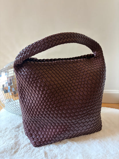 Sac sceau tressé bordeaux ALBANE