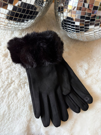 Gants doudou noir