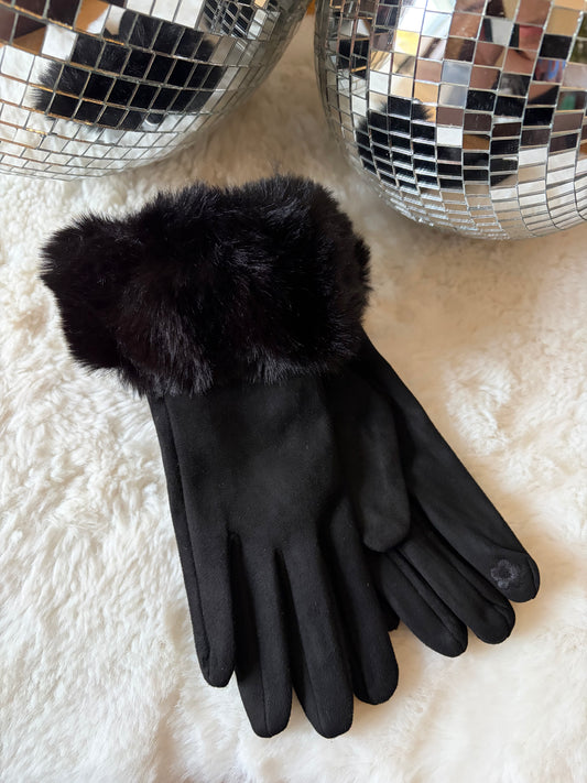 Gants doudou noir
