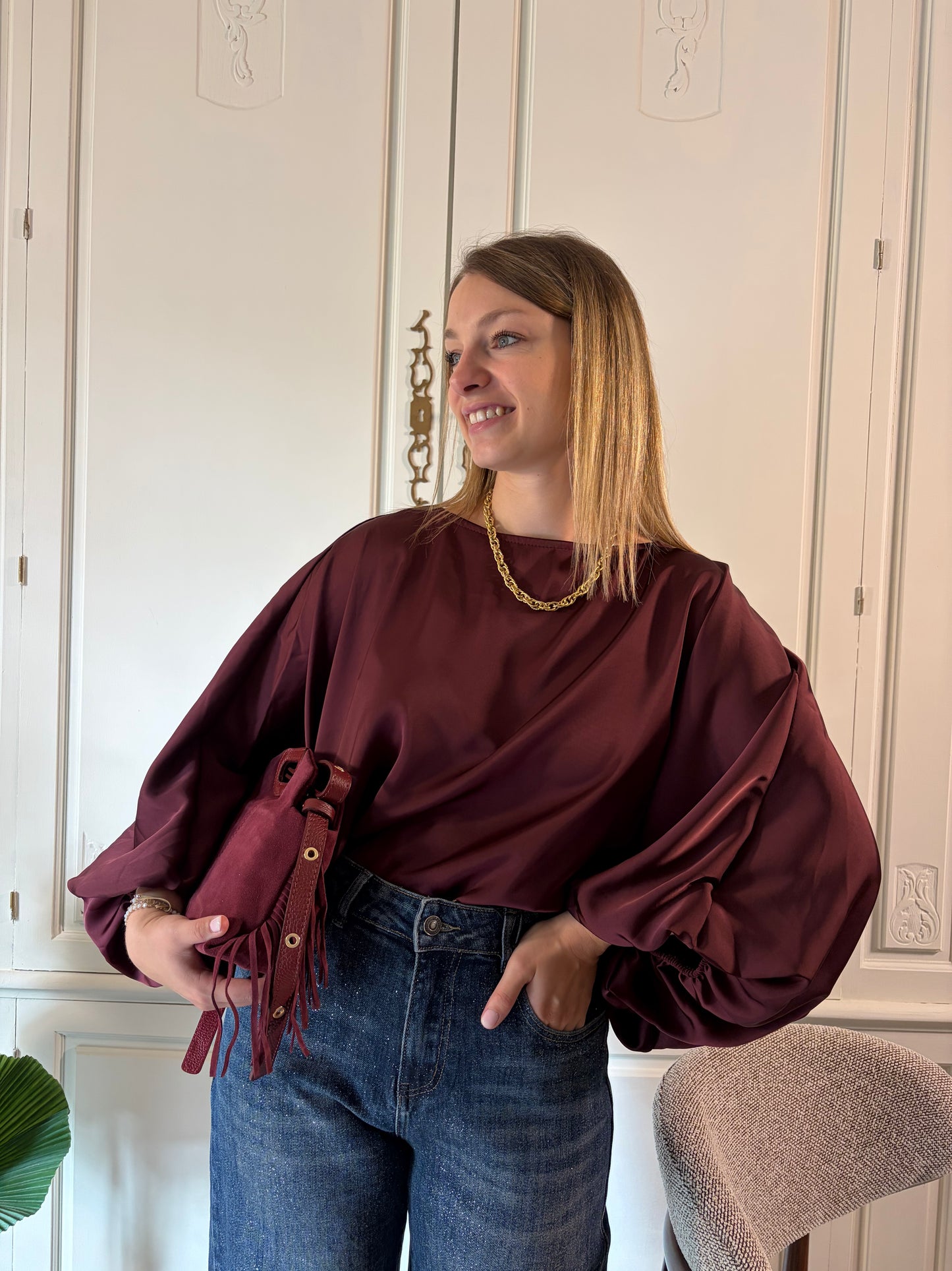 Blouse MOLLY Bordeaux