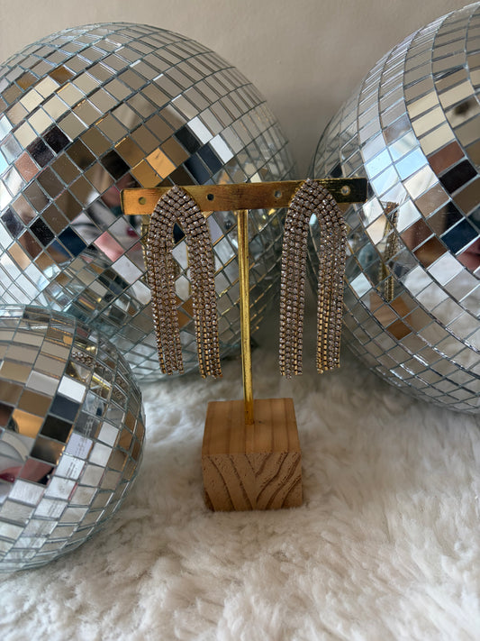 Boucles d'oreilles strass