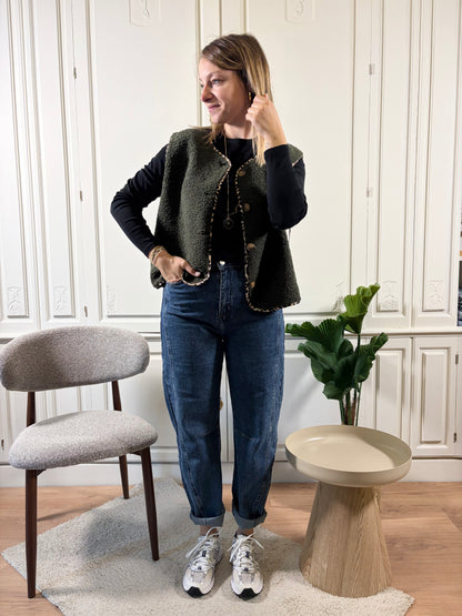 Veste sans manche AGLAE Kaki