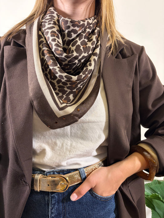 Foulard léopard