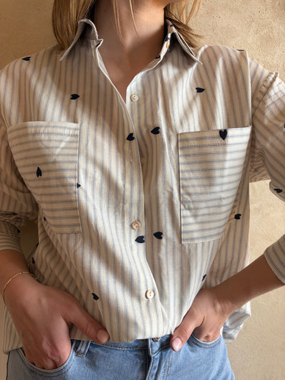 Chemise coeurs THEA - Anemone Store
