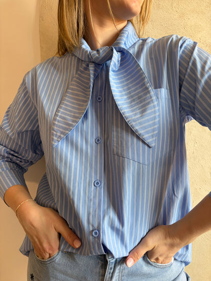Blouse CAPUCINE bleu - Anemone Store