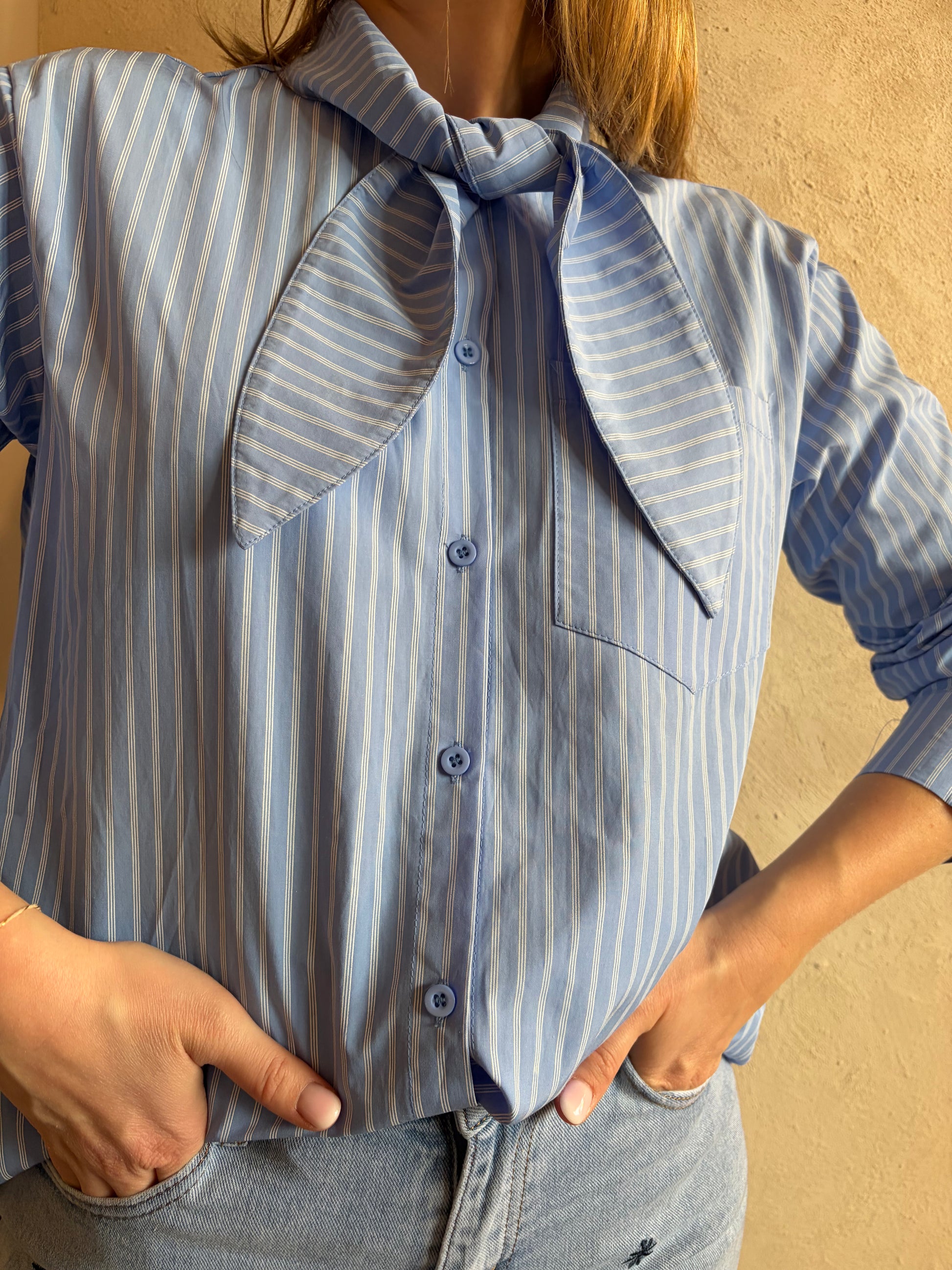 Blouse CAPUCINE bleu - Anemone Store