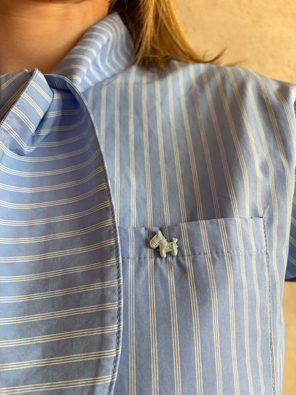 Blouse CAPUCINE bleu - Anemone Store