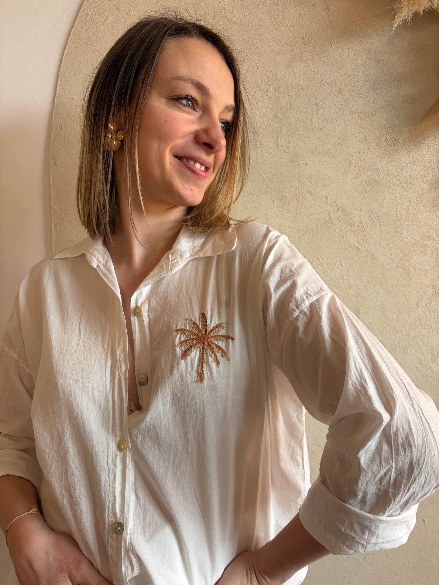 Chemise blanche PALM - Anemone Store