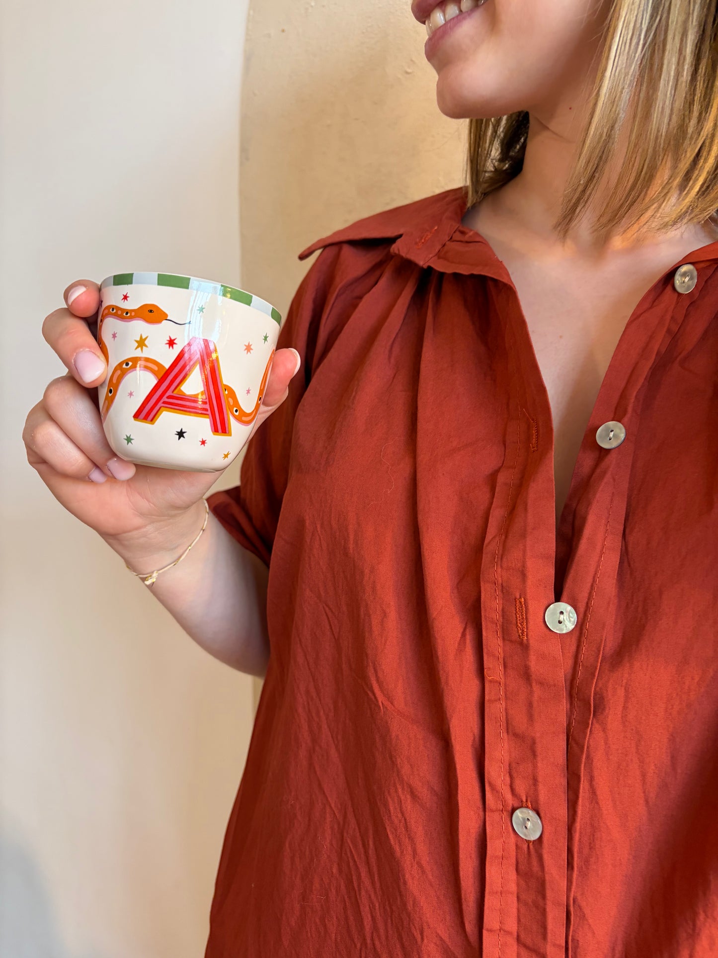 Chemise manches courtes AGLAE Rouille - Anemone Store