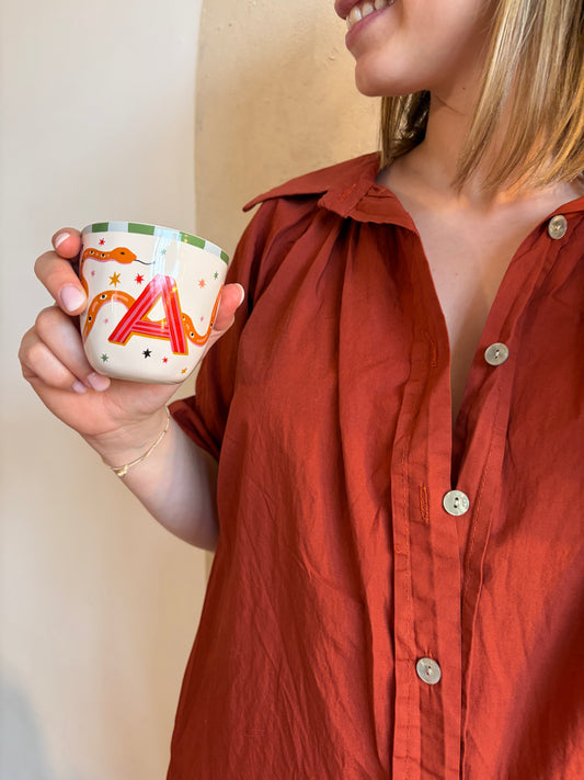 Chemise manches courtes AGLAE Rouille - Anemone Store