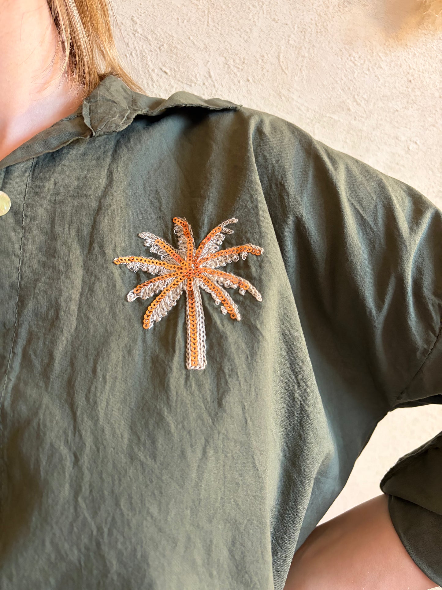 Chemise PALM Kaki - Anemone Store