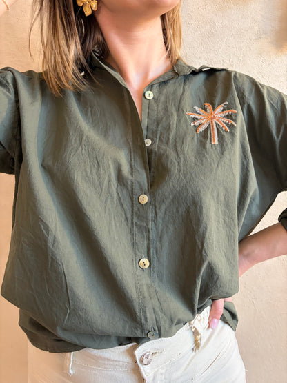 Chemise PALM Kaki - Anemone Store