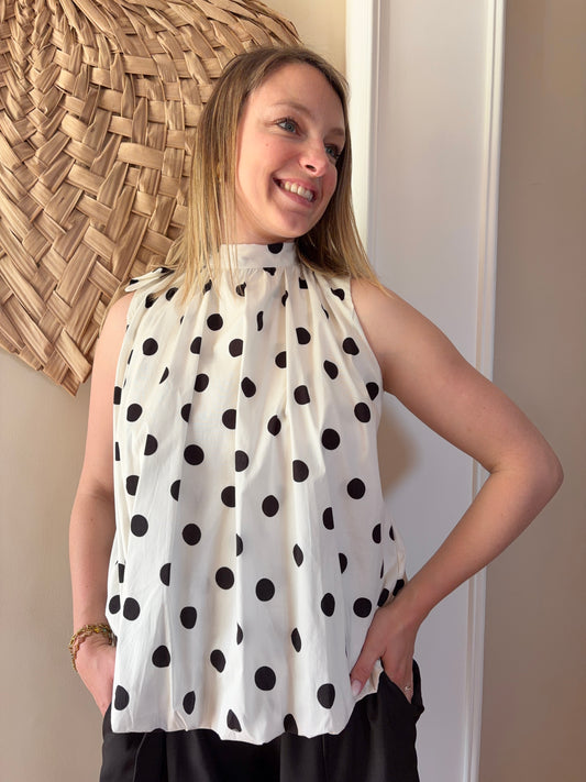 Blouse pois APOLINE - Anemone Store