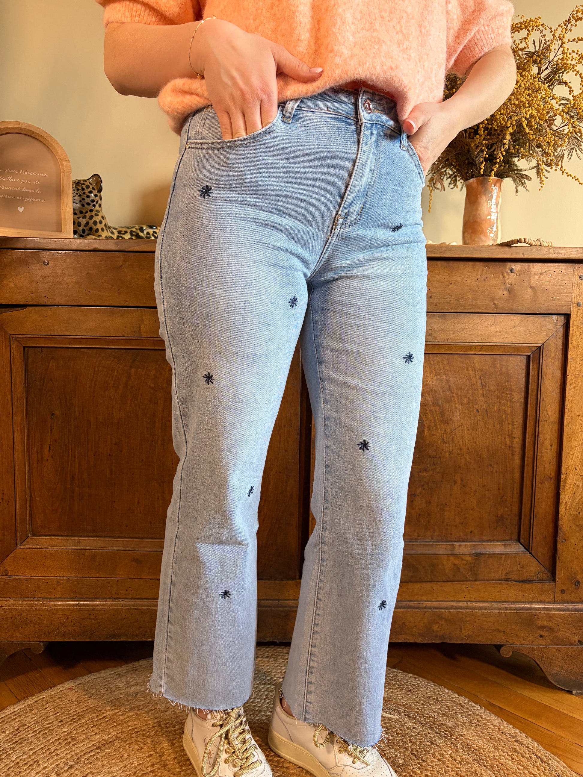 Jean motifs AGATHA - Anemone Store
