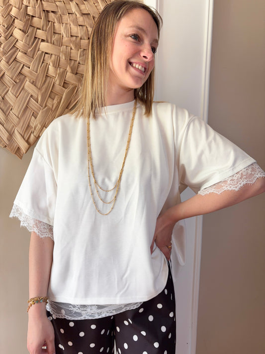 T-shirt LUCIA blanc - Anemone Store