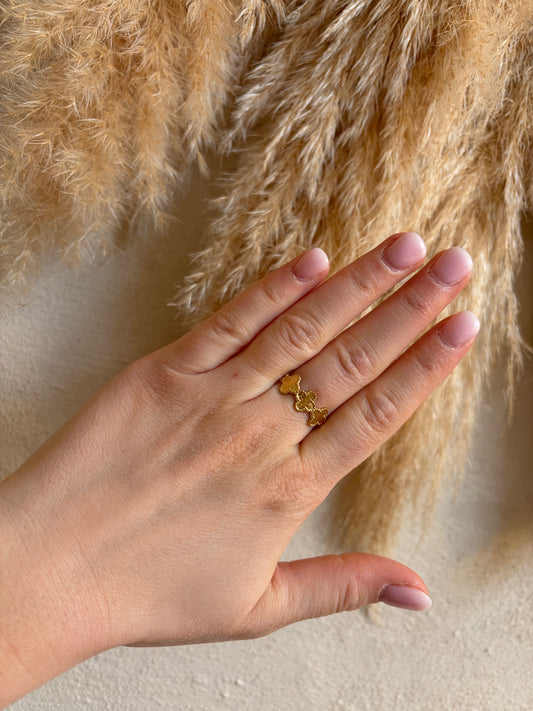 Bague trèfle