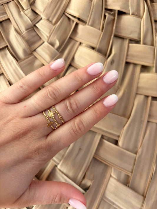 Bague 3 rangs - Anemone Store