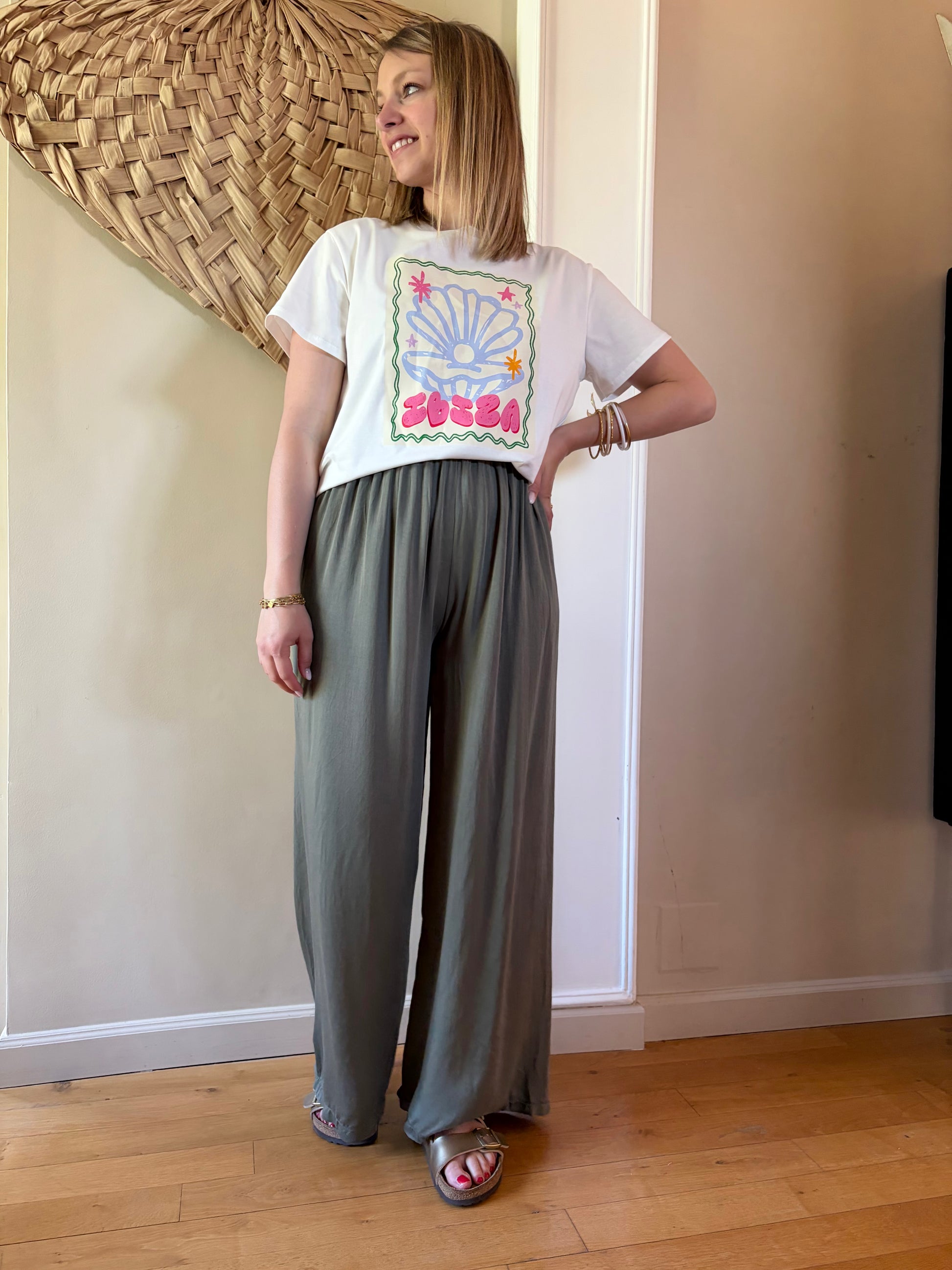 Pantalon CARMEN Kaki - Anemone Store
