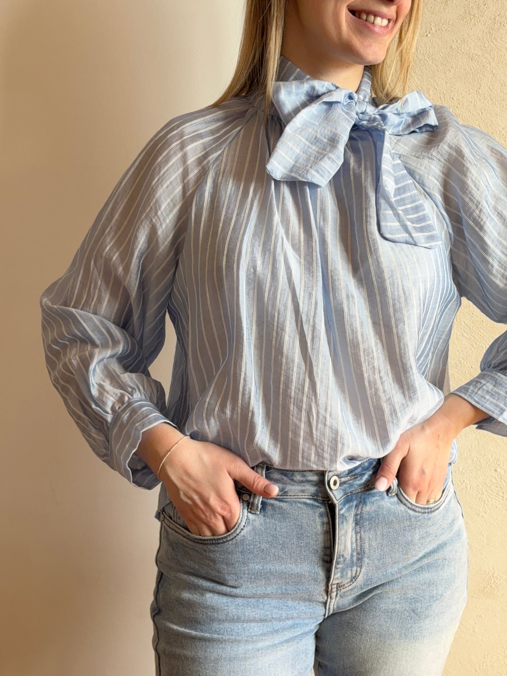 Blouse noeud PARIS - Anemone Store