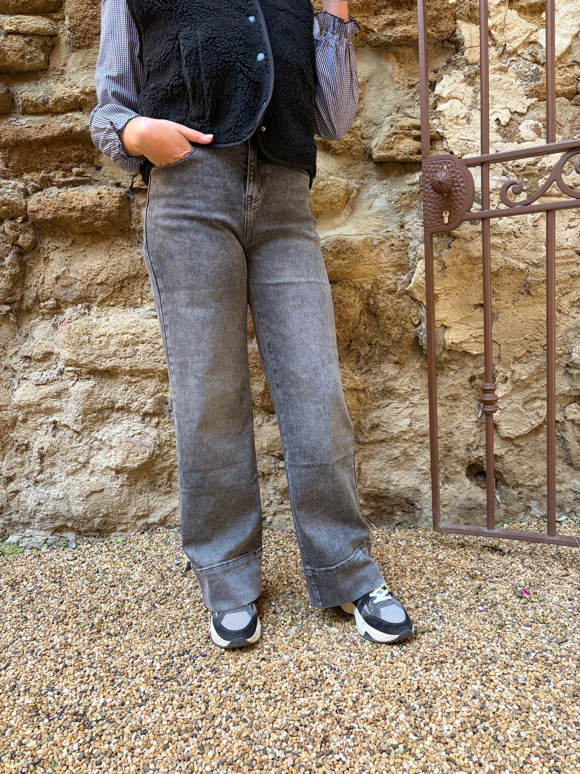 Jean gris CLAUDIE - Anemone Store