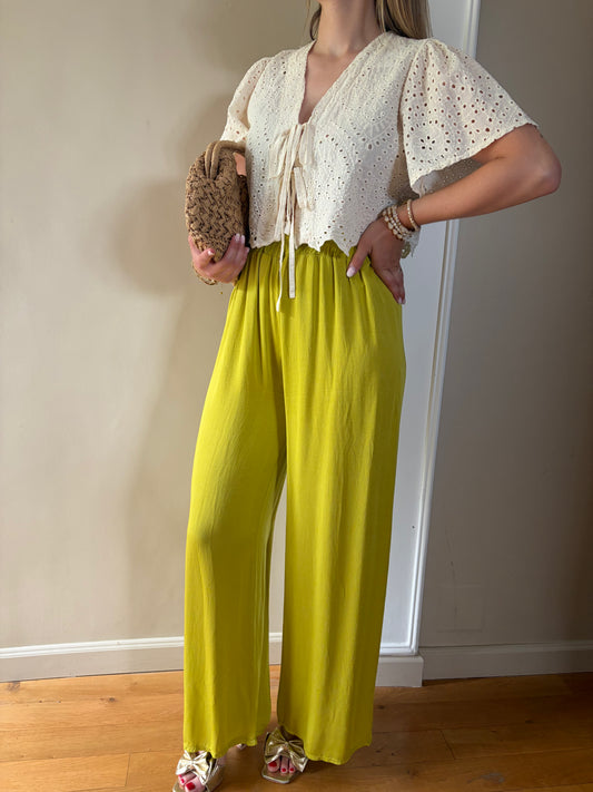 Pantalon CARMEN Anis - Anemone Store