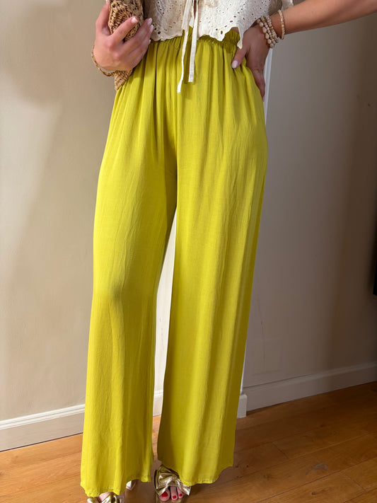 Pantalon CARMEN Anis - Anemone Store