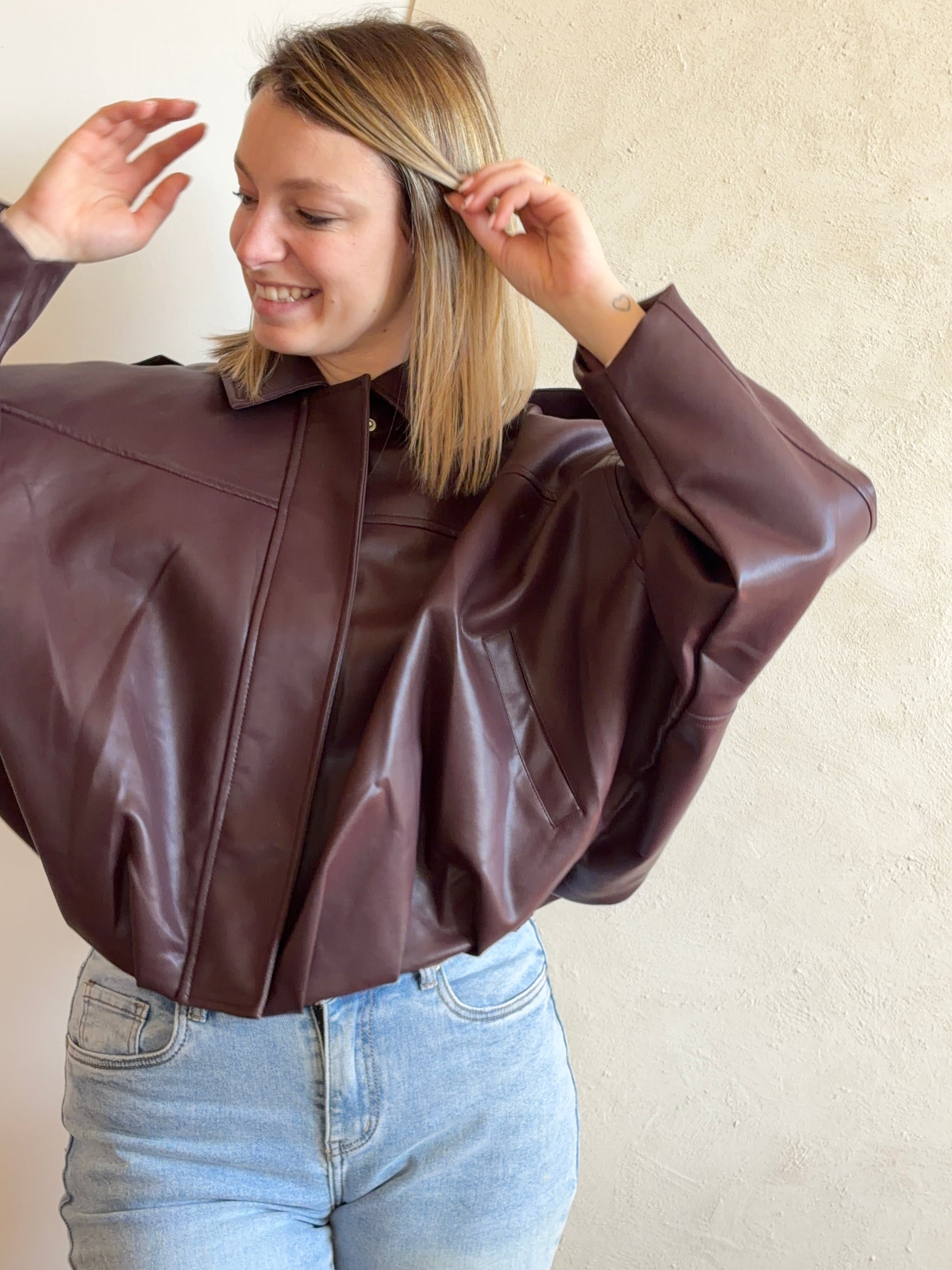 Veste bordeaux PAOLA - Anemone Store