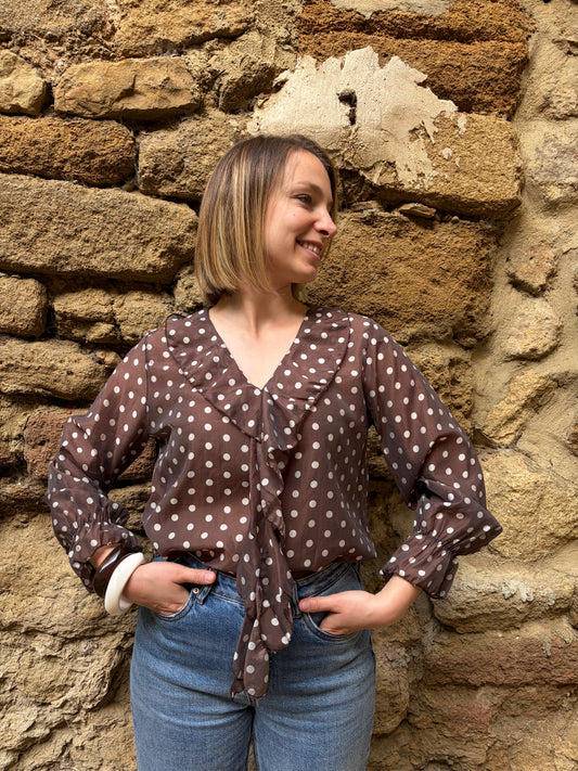 Blouse à pois LOLA - Anemone Store