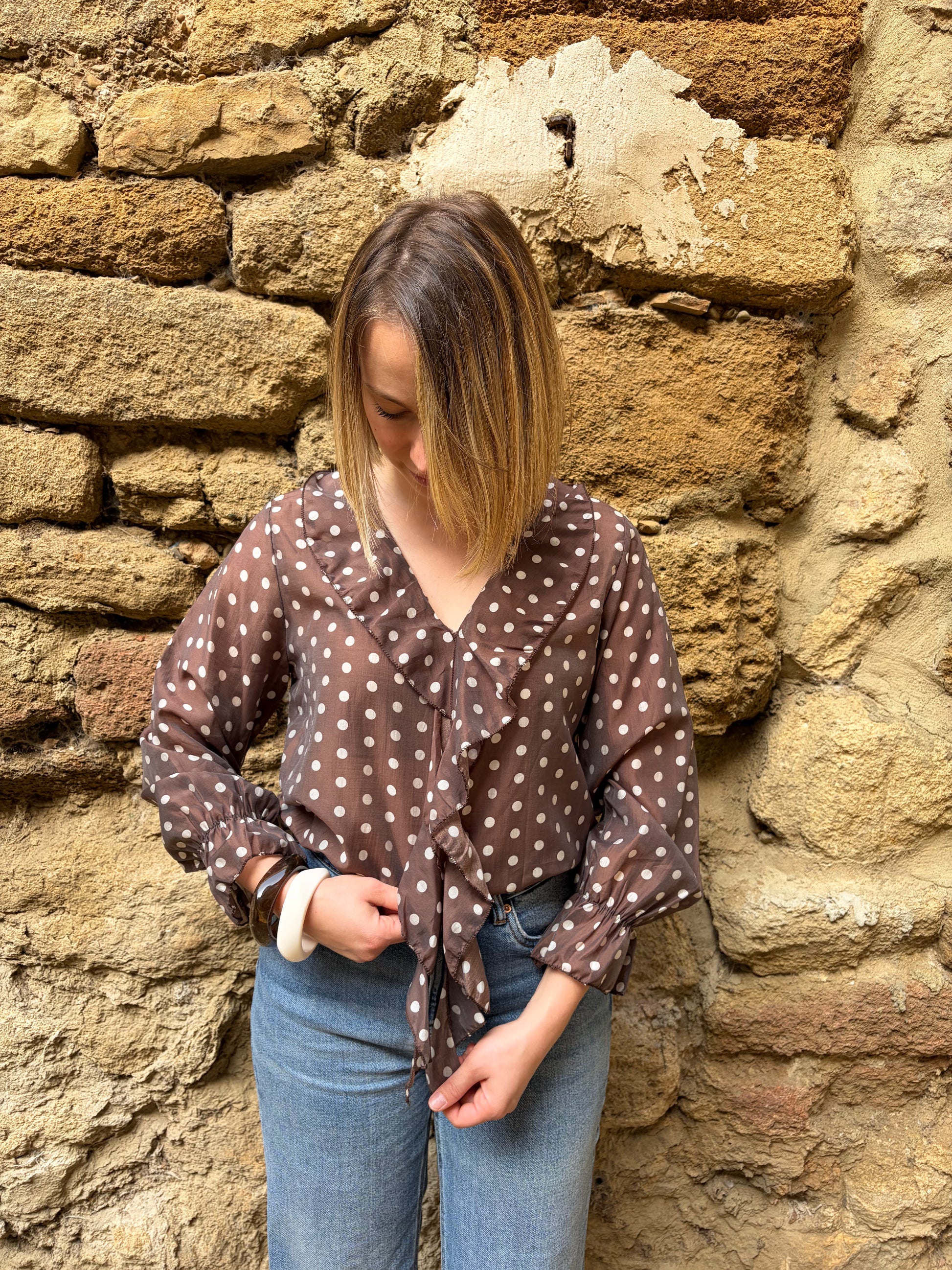 Blouse à pois LOLA - Anemone Store
