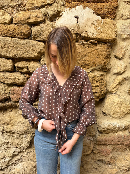 Blouse à pois LOLA - Anemone Store