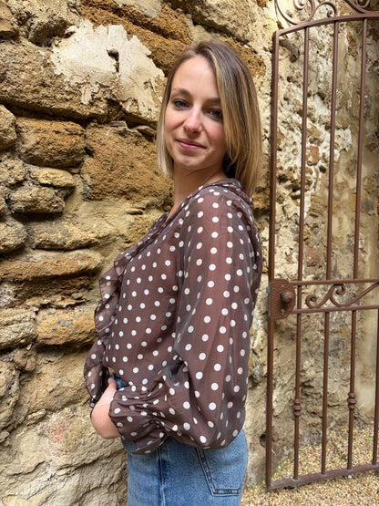 Blouse à pois LOLA - Anemone Store