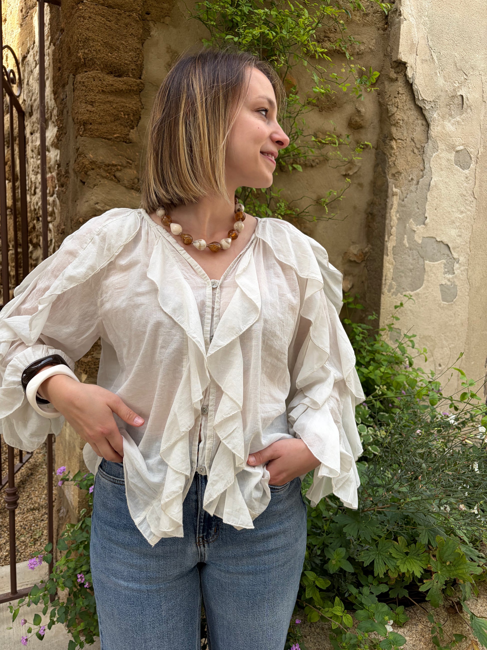 Blouse crème  LISE - Anemone Store