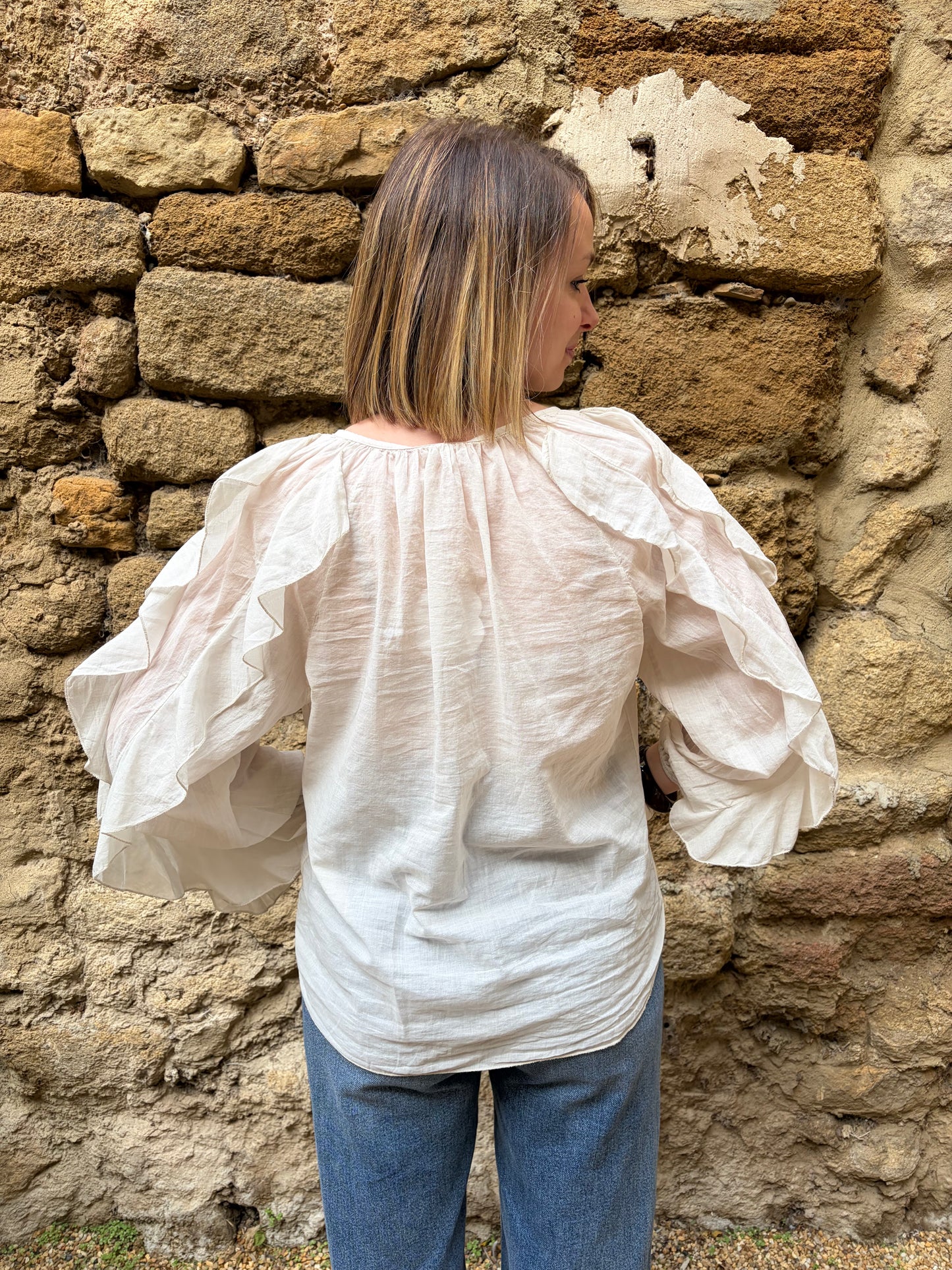 Blouse crème  LISE - Anemone Store