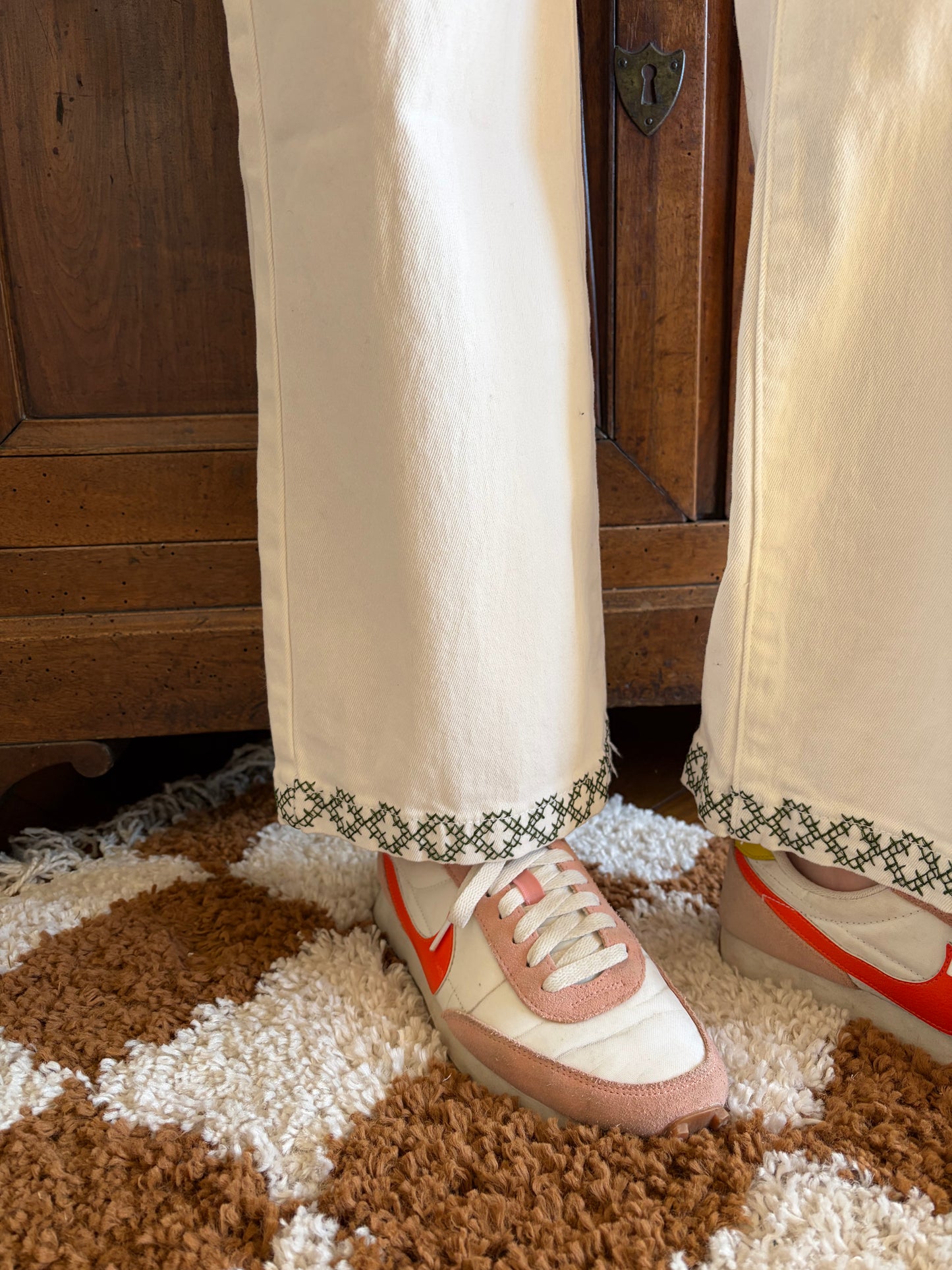 Pantalon broderies GIORGIA - Anemone Store
