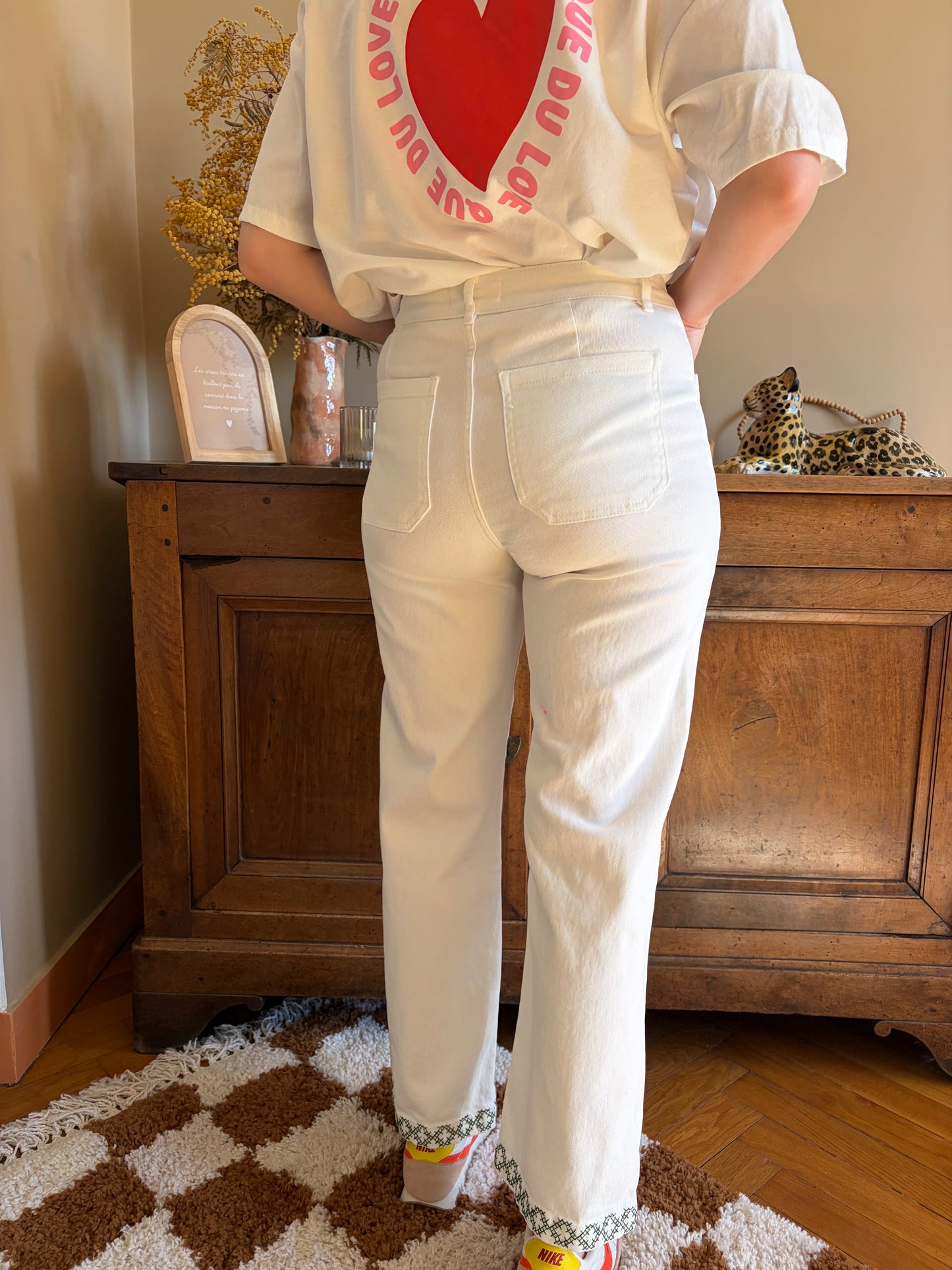 Pantalon broderies GIORGIA - Anemone Store