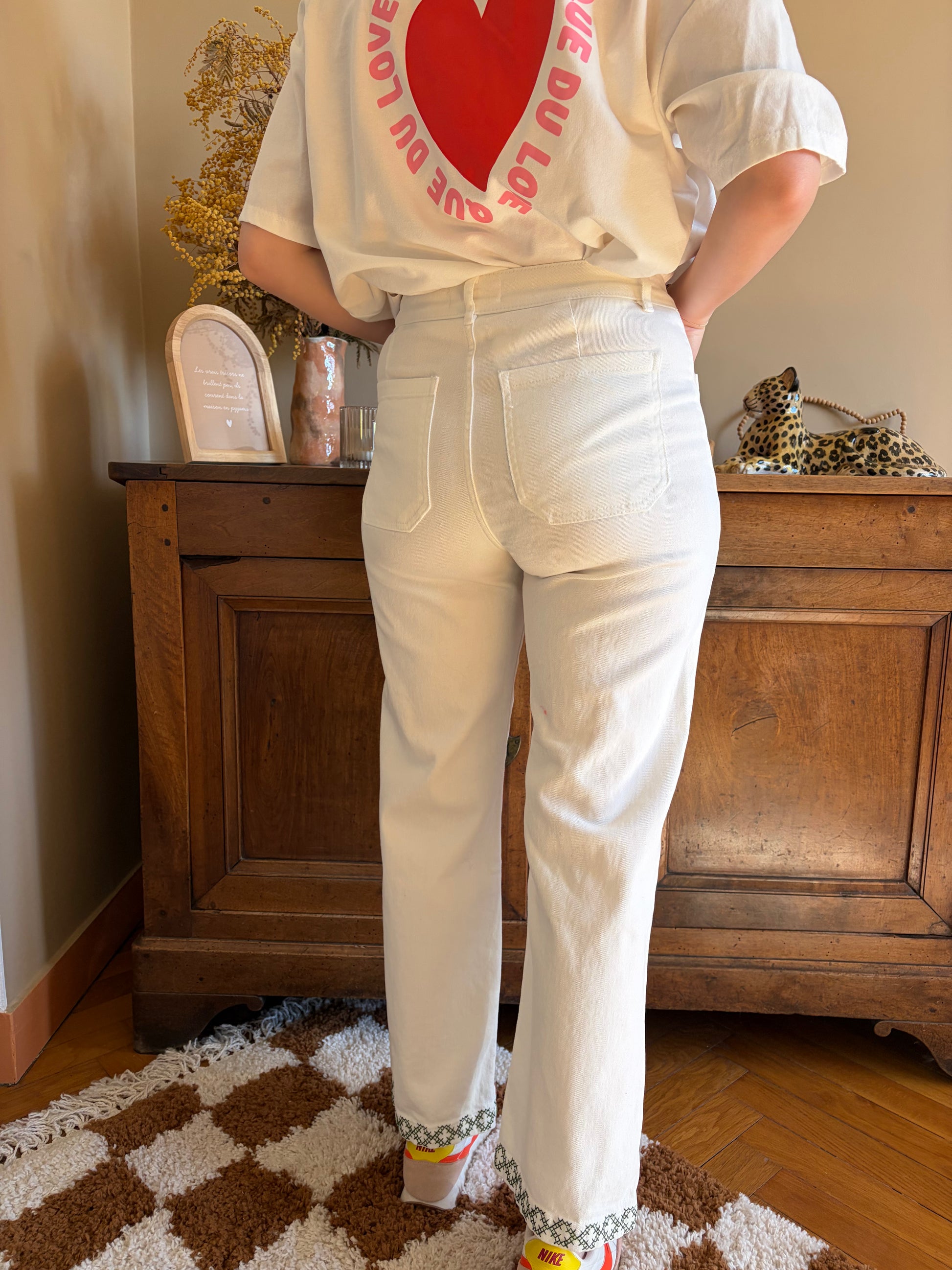 Pantalon broderies GIORGIA - Anemone Store
