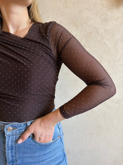 Body marron DAPHNÉ - Anemone Store