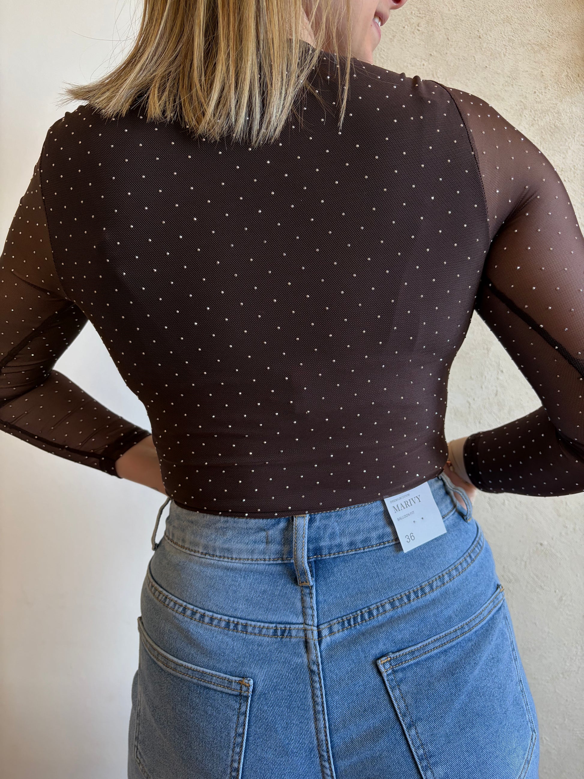 Body marron DAPHNÉ - Anemone Store